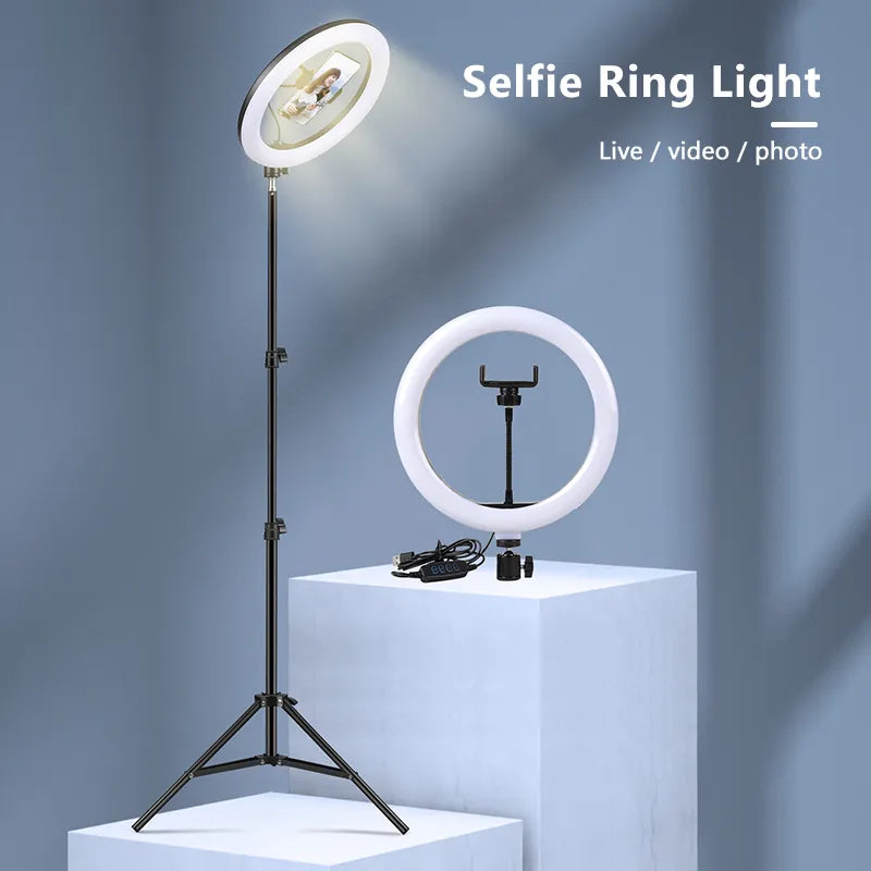 10inch Selfie Ring Light with optional Tripod