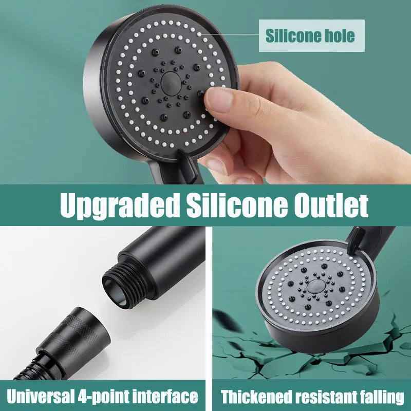 High Pressure Water Saving Shower Head with 5 Modes