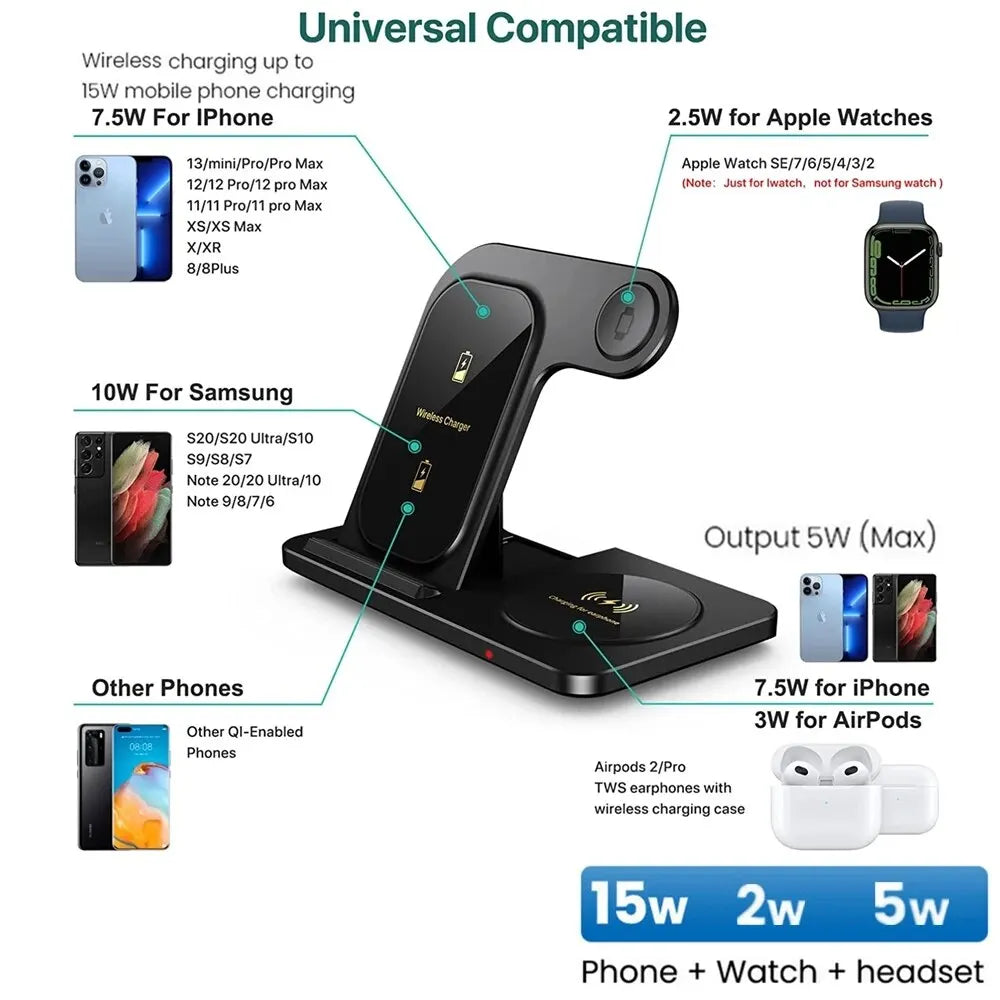 3 in 1 Wireless Charger Stand