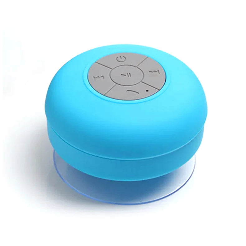 Waterproof wireless Bluetooth speaker with large suction cup